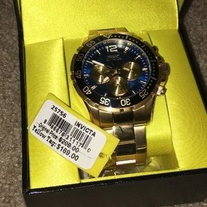 Blue/Gold Invicta Pro Diver Watch